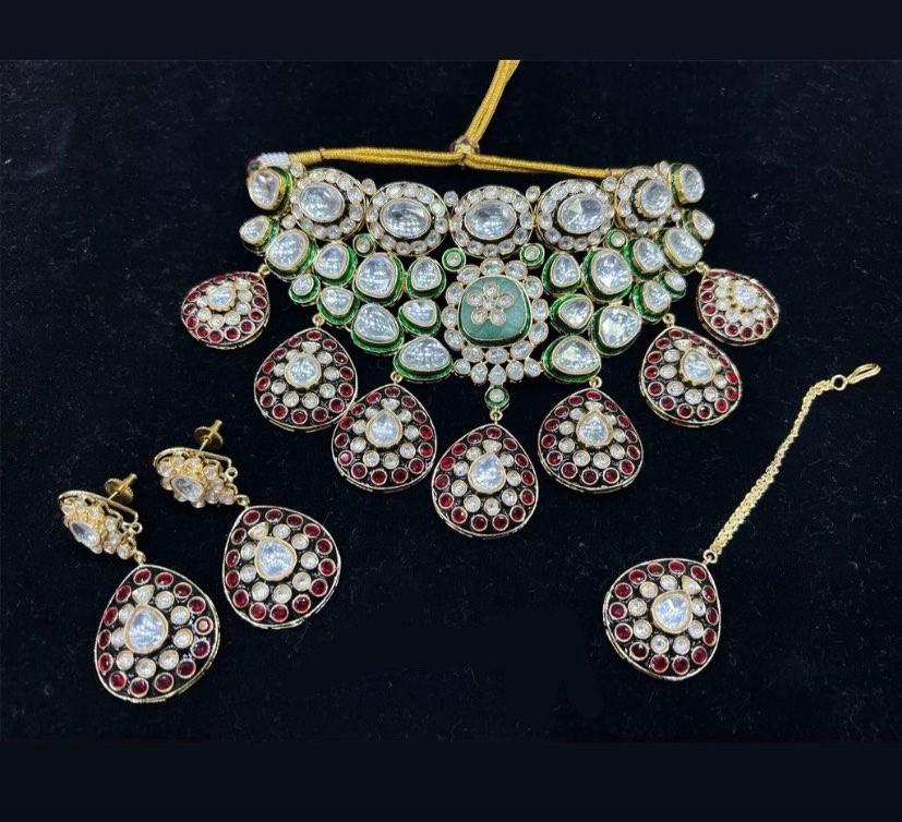 IZHAAR Collection Ethnic Indian Jewellery Heavy Necklace Set