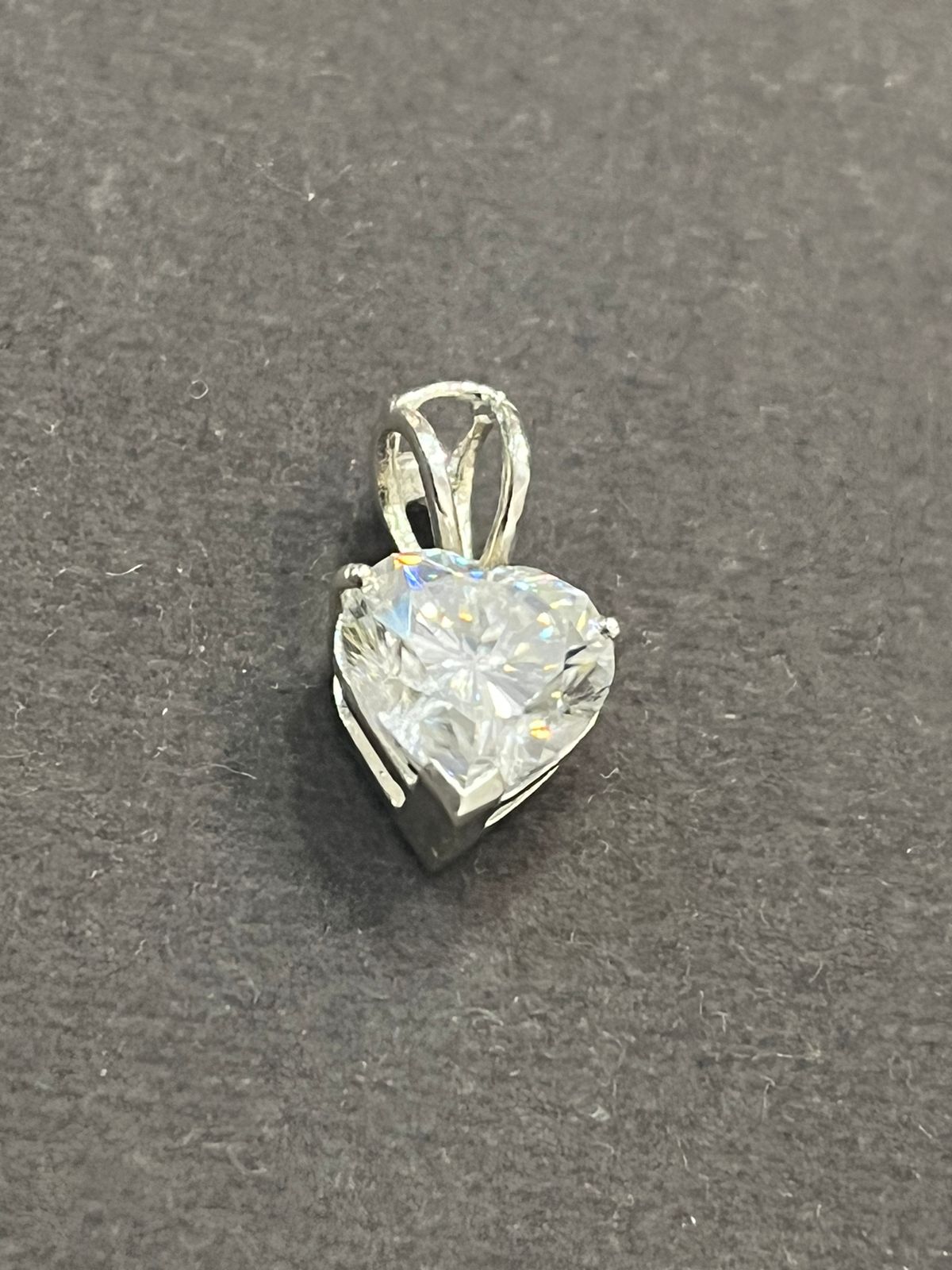 Heart shape sale diamond pendant