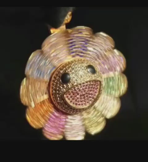 Custom Takashi Murakami Spinning Flower Chain
