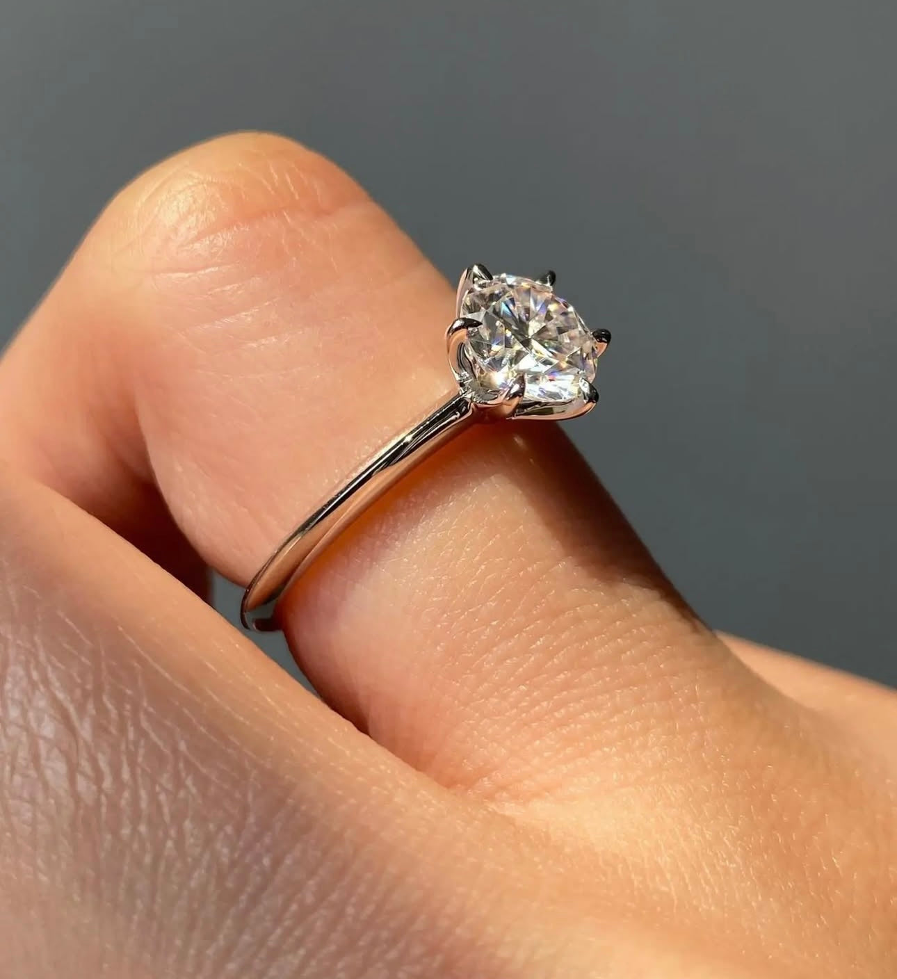 1.5 Carat Solitaire Ring in Lab Grown Diamond on 14Kt Hallmarked Gold