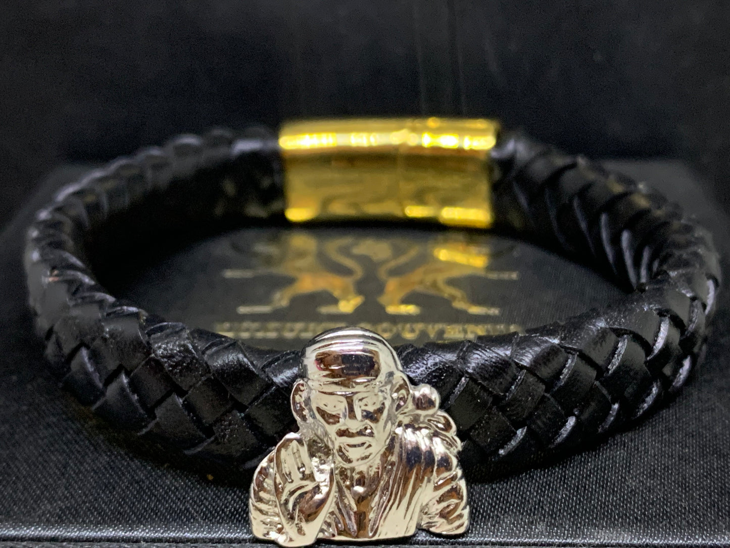 Sai Baba Bracelet 925 Silver 24Kt Gold Plated