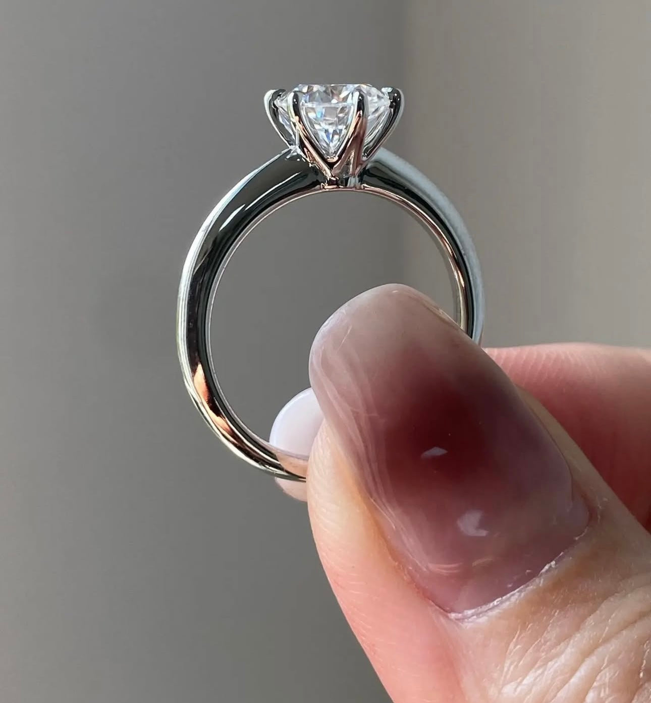 1.5 Carat Solitaire Ring in Lab Grown Diamond on 14Kt Hallmarked Gold