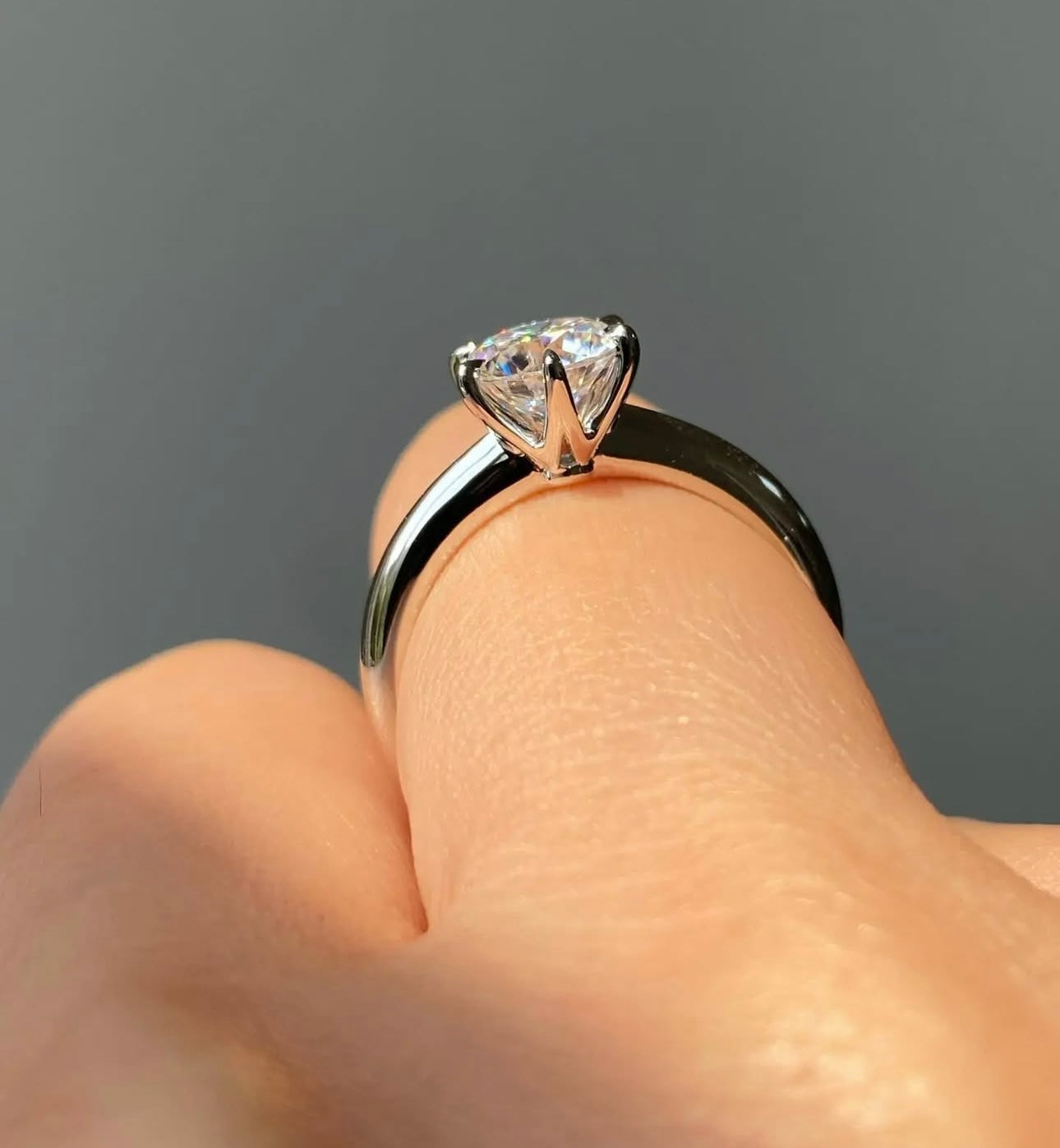 1.5 Carat Solitaire Ring in Lab Grown Diamond on 14Kt Hallmarked Gold