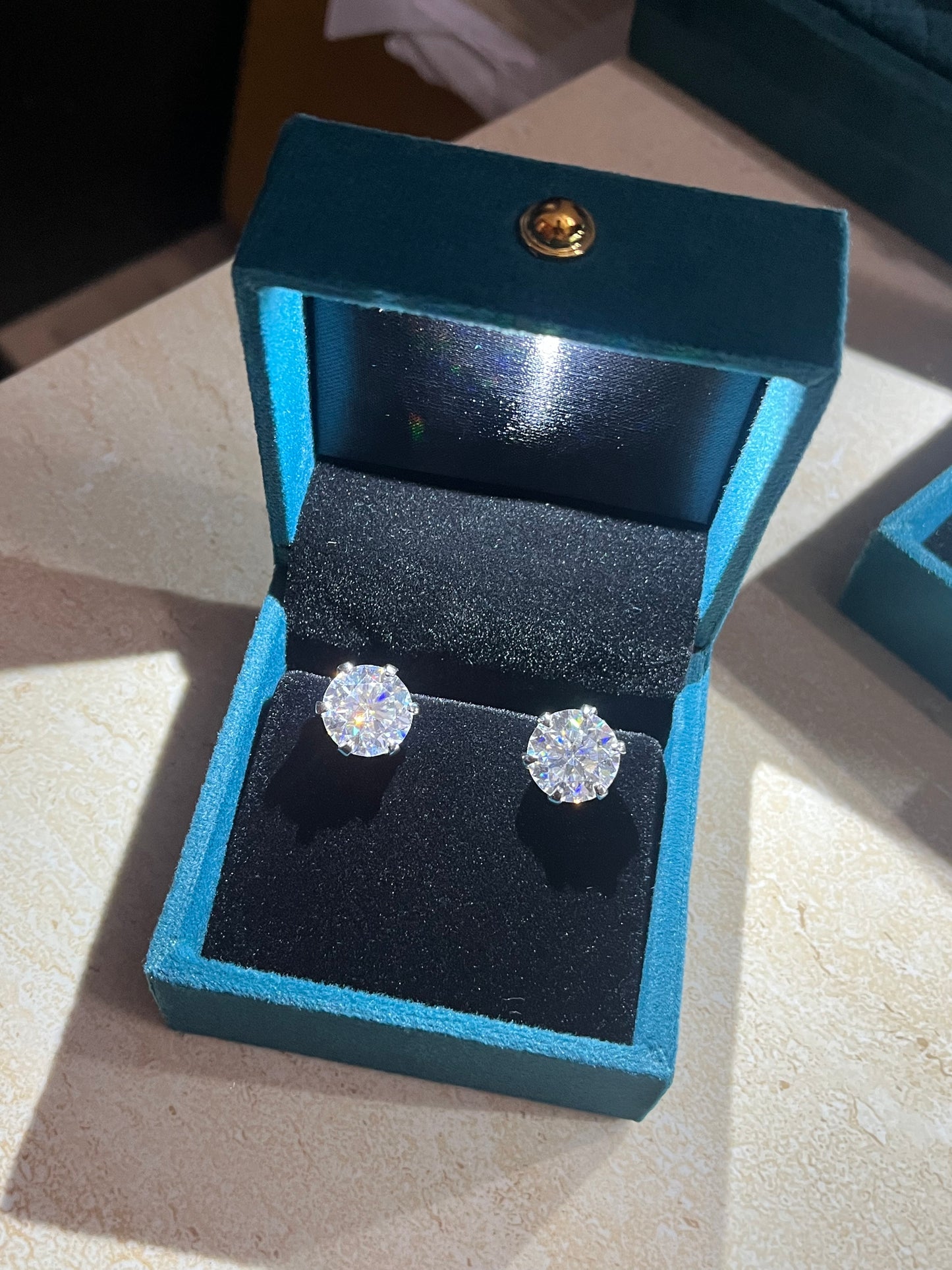 8-8 Carat Each Lab Grown Diamond , 18Kt Hallmarked White Gold