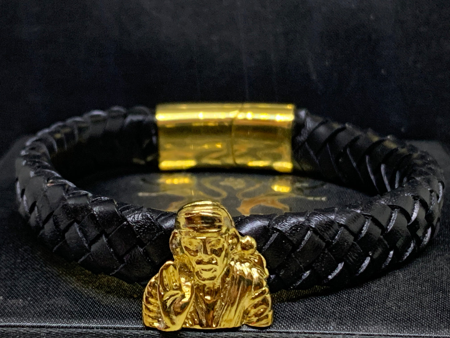 Sai Baba Bracelet 925 Silver 24Kt Gold Plated