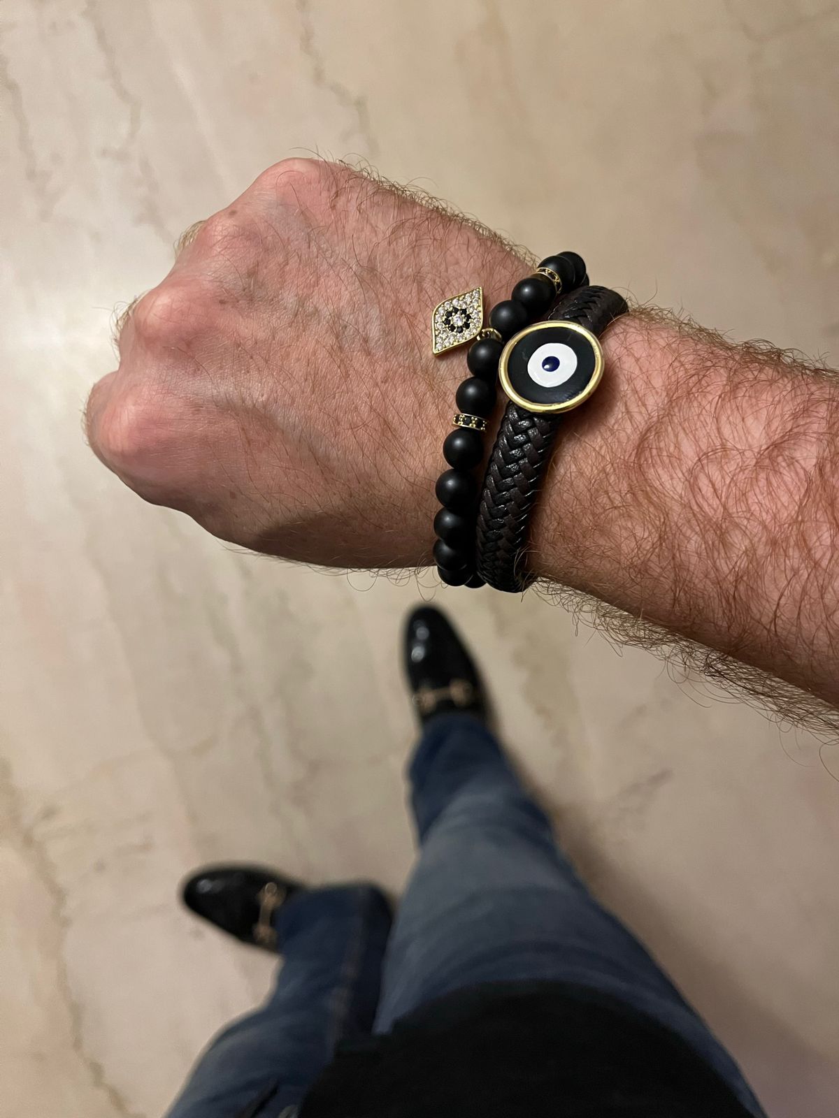 Male evil eye deals bracelet